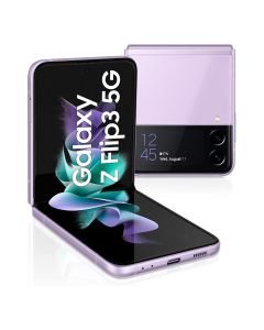 Samsung Galaxy Z Flip 3 5G 128GB SM-F711B Lavender Sim Free / Unlocked Mobile Phone - A-Grade